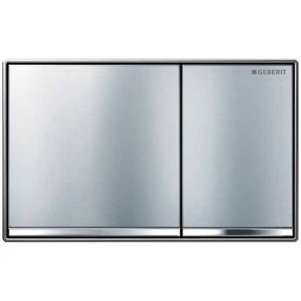 Geberit BetPl. Omega60, für 2-Mengen-Sp. Chrom gebürstet 115081GH1