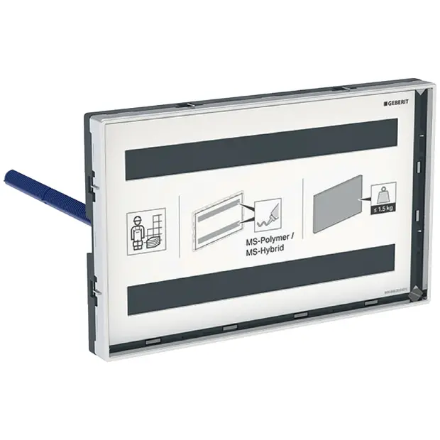 Geberit Geberit Abdeckplatte Omega flächenbündig, mit Sichtrahmen 115088001