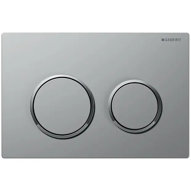 Geberit Kappa21 Betaetigungsplatte  fuer 2-Mengen-Spuelung Platte=matt / Ring=glanz / Druecker=matt 115240KN1