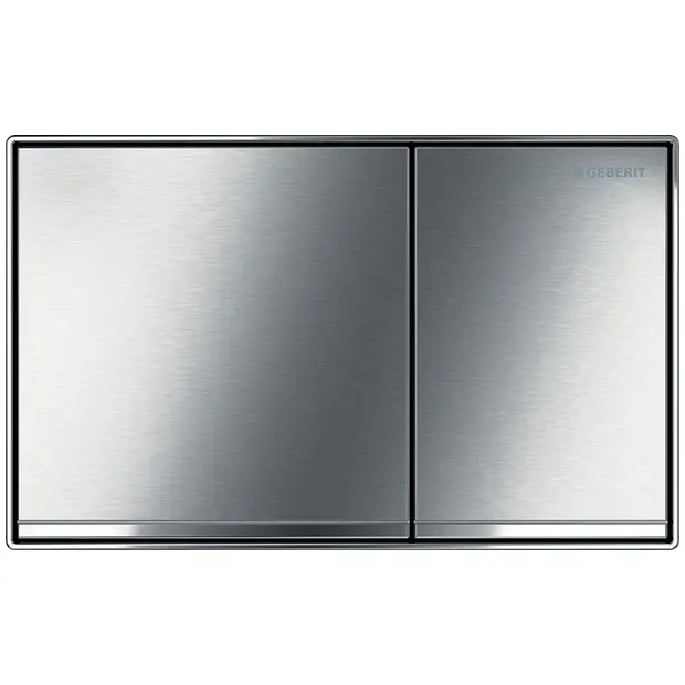 Geberit BetPl. Sigma60, für 2-Mengen-Sp. Chrom gebürstet 115640GH1