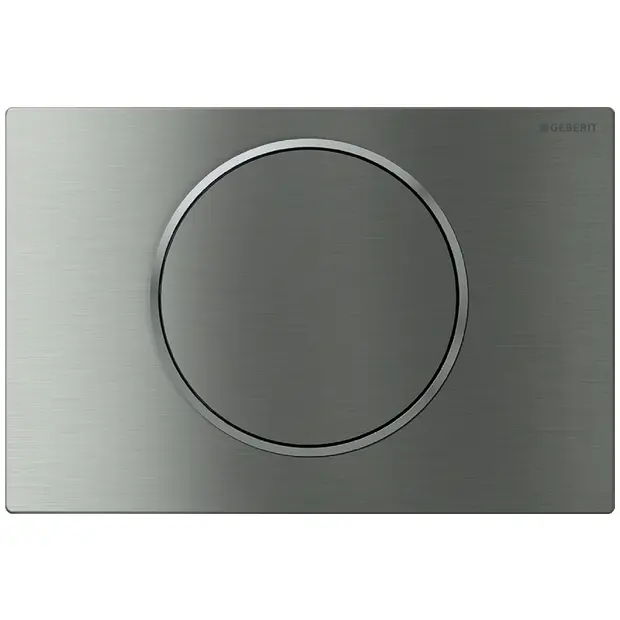 Geberit Betaetigungsplatte  Sigma10 fuer Spuel-Stopp-Spuelung EStahl gebuerstet/poliert/gebuerstet 115758SN5