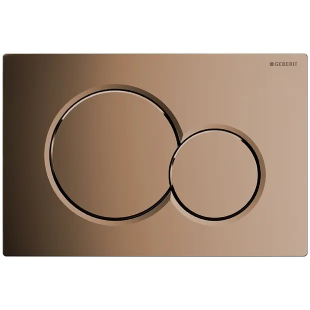 Geberit Sigma01 Betaetigungsplatte  Edelmessing fuer 2-Mengen-Spuelung 115770DT5