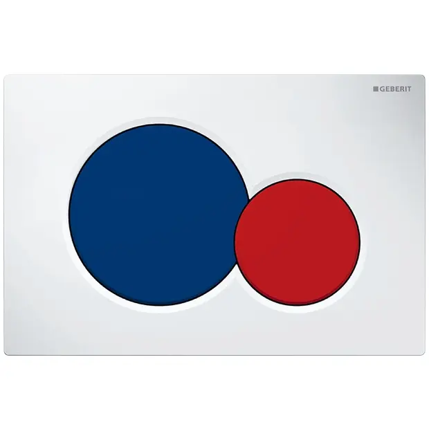 Geberit BetPl. Sigma01, für 2-Mengen-Sp. blau rot 115770LB5