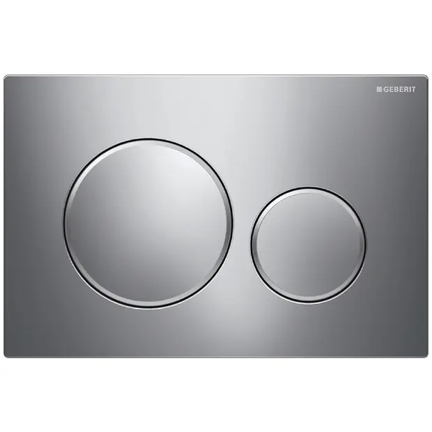 Geberit BetPl. Sigma20, für 2-Mengen-Sp. glanzchrom / mattchr / glanzchr 115882KH1