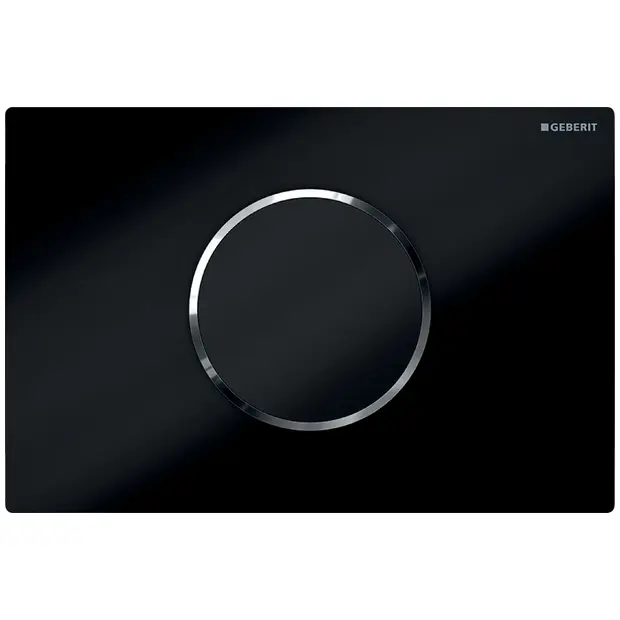 Geberit WC-Steuerung elektron. Batt. Sigma10 ber.los schwarz/glanzchrom/schwarz 115908KM1