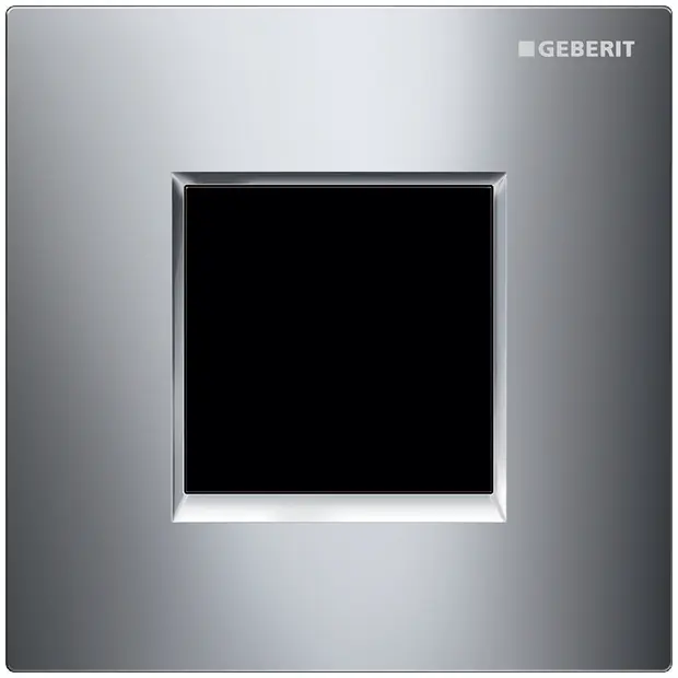 Geberit UR-Strg. mit elektronischer Spülausl. Netz, Abdeckplatte Typ 30 glanzchrom 116027KH1