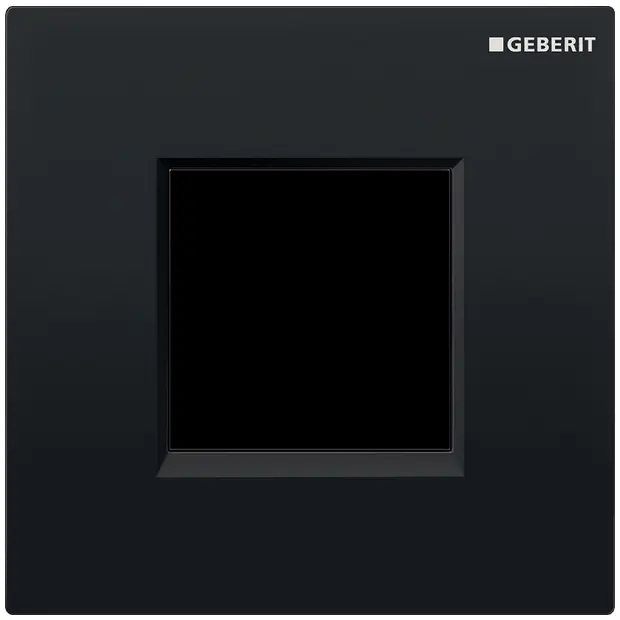 Geberit UR-Strg. mit elektronischer Spülausl. Netz, Abdeckplatte Typ 30 schwarz 116027KM1