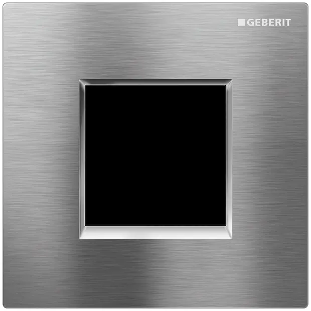 Geberit UR-Strg. mit elektronischer Spülausl. Netz, Abdeckplatte Typ 30 Cr gebürstet 116027KX1