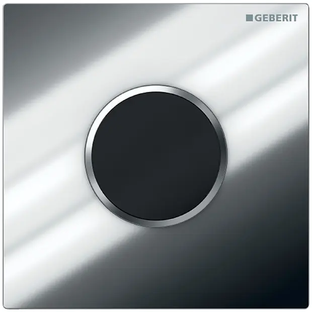Geberit HyTronic UR-Strg. Sigma10 hochglanz verchromt Zink-Druckguss beruehrungslos IR/Batterie 116035KH1