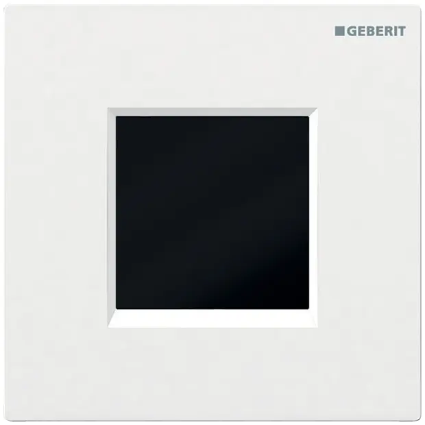 Geberit UR-Strg. mit elektronischer Spülausl. Batterie, Abdeckplatte Typ 30 weiß 116037KJ1