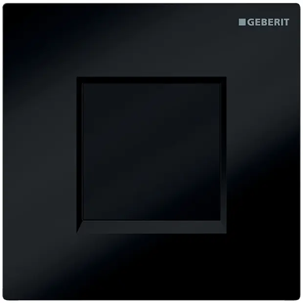 Geberit UR-Strg. mit elektronischer Spülausl. Batterie, Abdeckplatte Typ 30 schwarz 116037KM1