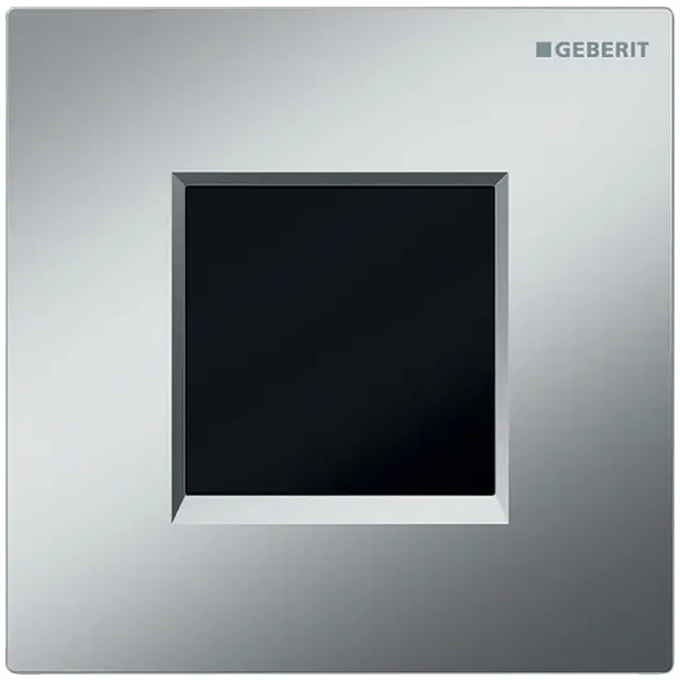 Geberit UR-Strg. mit elektronischer Spülausl. Batterie, Abdeckplatte Typ 30 mattchrom 116037KN1