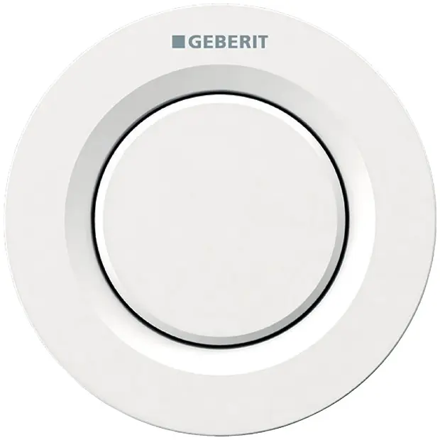 Geberit Fernbetätigung Typ 01 pneumatisch für 1-Mengen-Sp., UP-Drücker weiß-alpin 116040111