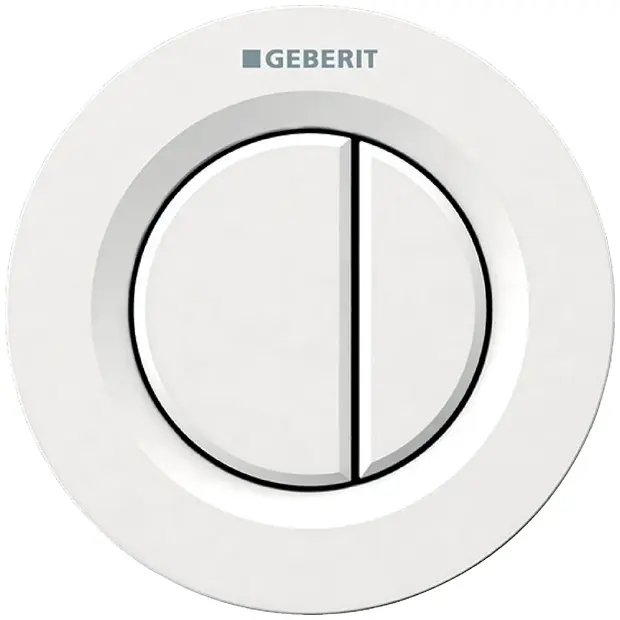 Geberit Fernbetätigung Typ 01 pneumatisch für 2-Mengen-Sp., UP-Drücker weiß-alpin 116042111