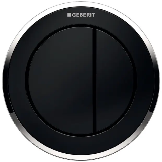 Geberit Fernbetätigung Typ 10 pneumatisch für 2-Mengen-Sp. Möbeldrücker schw/glanzchr 116057KM1
