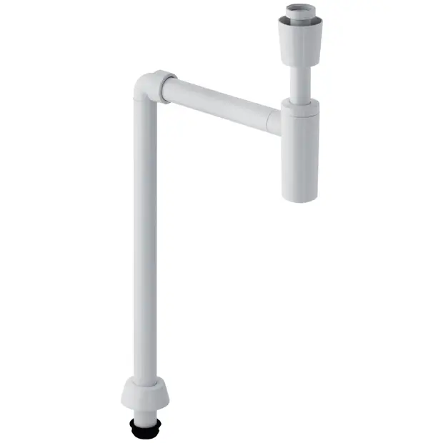 Geberit Tauchrohrsiphon für Waschbecken, Abgang vertikal d40 G1 1/4 weiß-alpin 151028111
