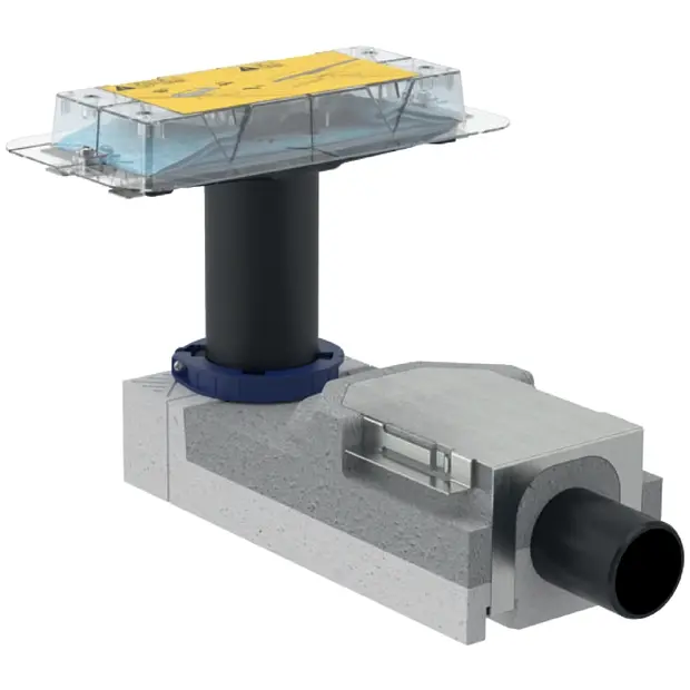 Geberit Duschrinnen Rohbauset CleanLine d50 H90 154150001