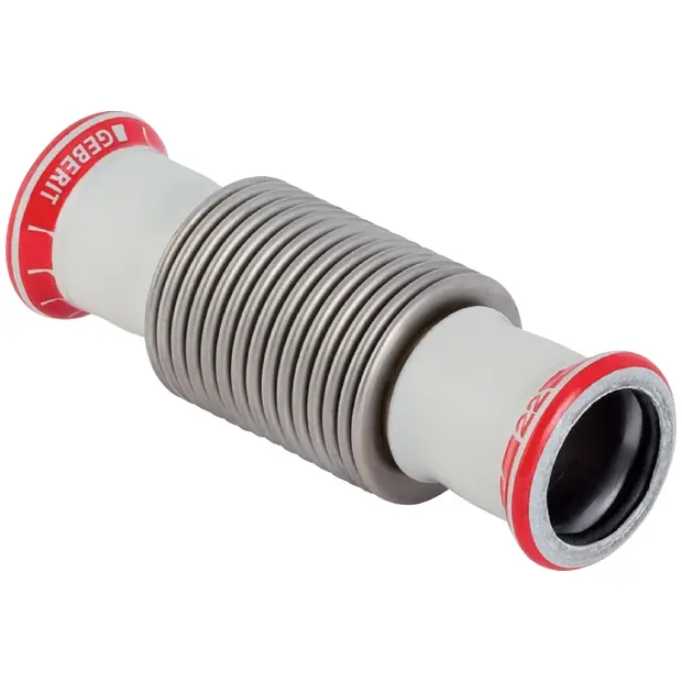 Geberit Mapress C-Stahl Axialkompensator mit Pressmuffen d76,1 23939