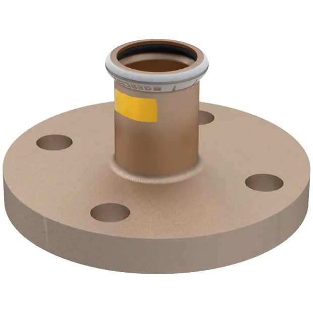 Geberit Mapress Kupfer Flansch PN 10/16 mit Pressmuffe (Gas) d28 34715