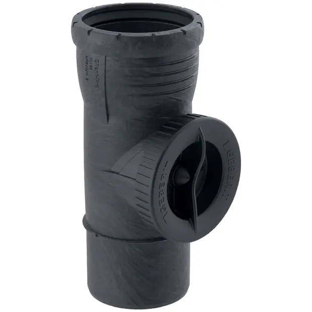 Geberit Silent-Pro Reinigungsstück d50 90Gr mit runder Serviceöffnung 393227141