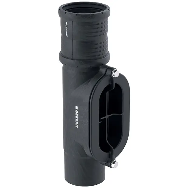 Geberit Silent-Pro Reinigungsstück 90Gr mit ovaler Serviceöffnung d110mm 393503141