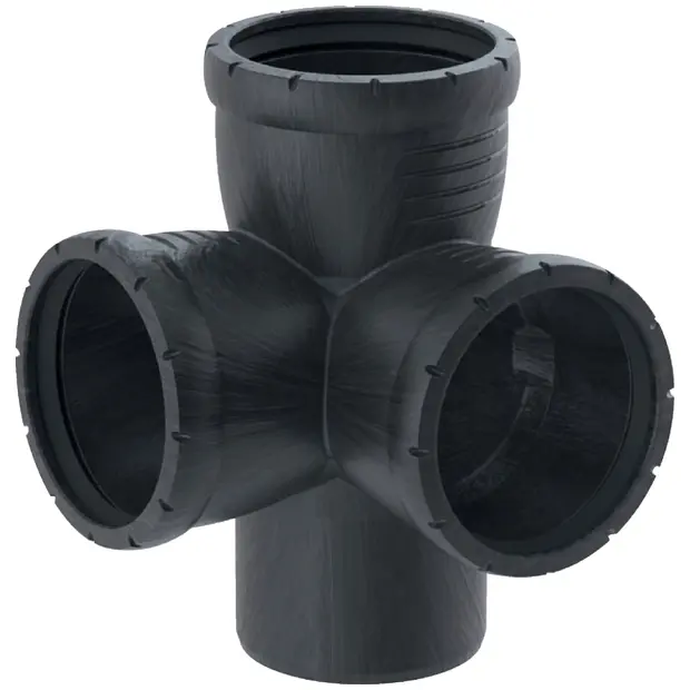 Geberit Silent-Pro Eckabzweig 87,5Gr d125/110/110 393662141
