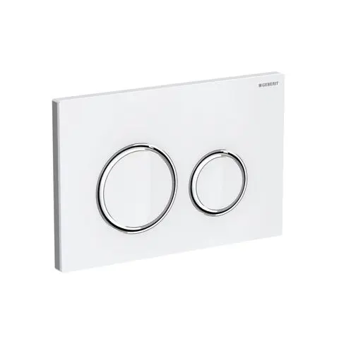 Geberit BetPl. Sigma21, für 2-Mengen-Sp. Glas weiß 115884SI1