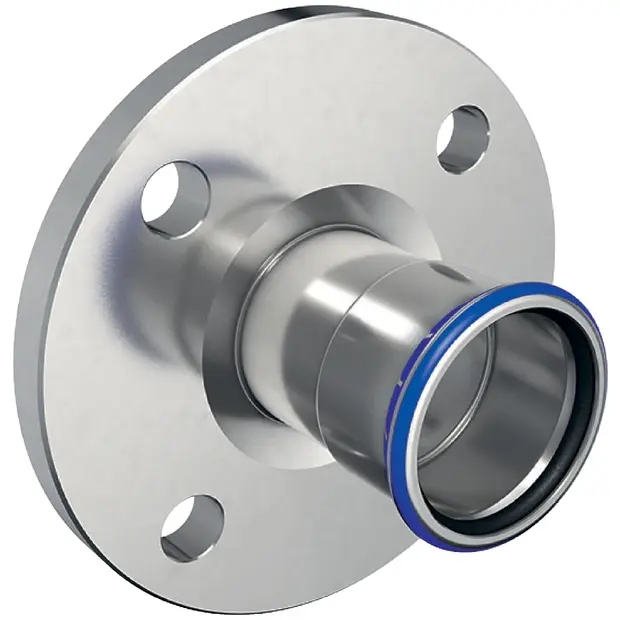 Geberit Mapress Edelstahl Flansch PN 10/16 mit Pressmuffe (LABS-frei) d42 83717