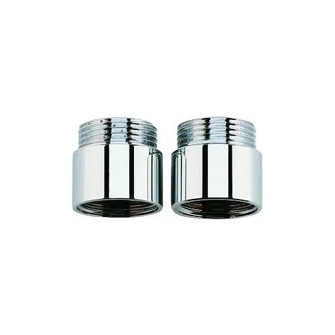 Grohe Verlängerung 07130 20 mm DN20 für Wandbatterien 1/2\" 2 Stück chrom 0713000M