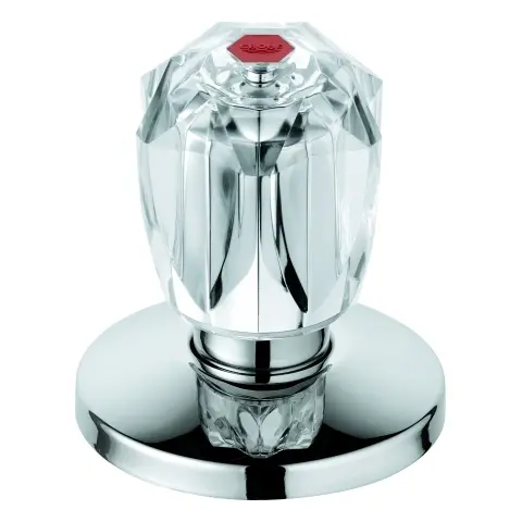 Grohe Oberteil 11542 1/2\" f.UP-Vent. Brillant Griff Markierung rot chrom 11542000