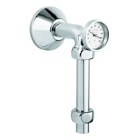 Grohe Abgangsbogen 12442 m.Thermometer m.Quetschverschraubungen 3/4\"x1\"" chrom 12442000