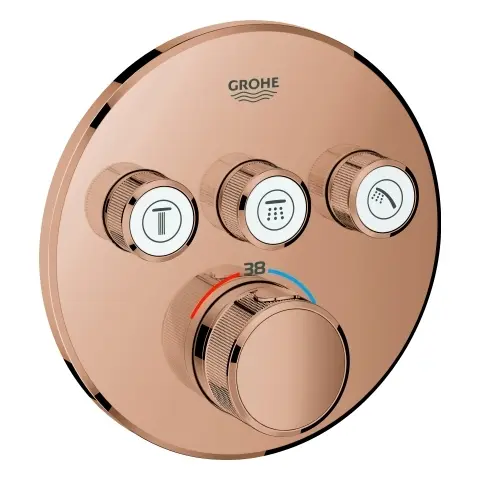 Grohe Thermostat Grohtherm SmartControl 29121 FMS rund 3 ASV warm sunset 29121DA0