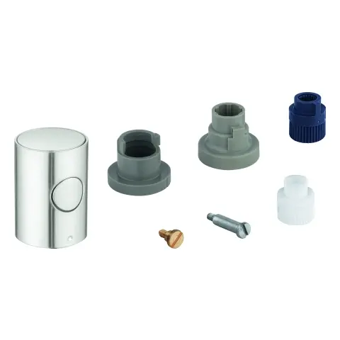 Grohe Metallgriff 47984 DN 15 Mengengriff mit EcoButton supersteel 47984DC0