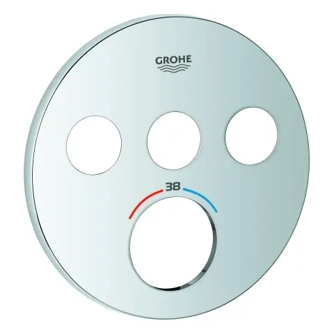 Grohe Rosette 49035 für SmartControl UP-THM rund mit 3 ASV chrom 49035000