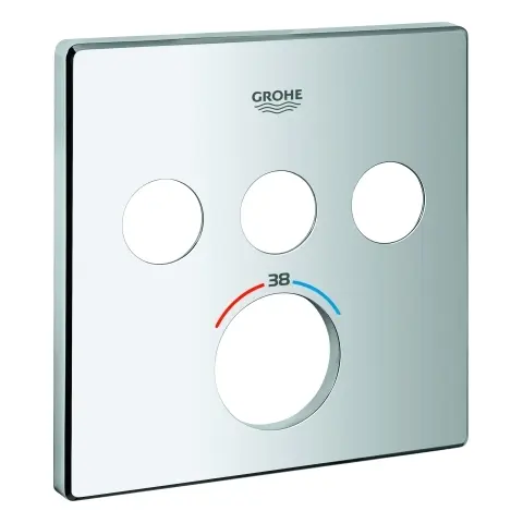 Grohe Rosette 49042 für SmartControl UP-THM eckig mit 3 ASV chrom 49042000