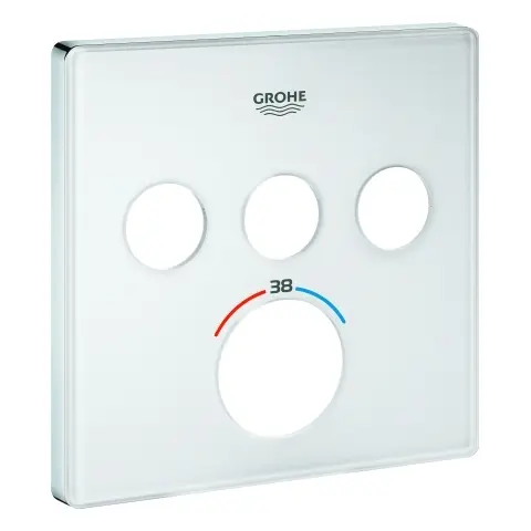 Grohe Rosette 49043 für SmartControl UP-THM eckig mit 3 ASV moon white 49043LS0