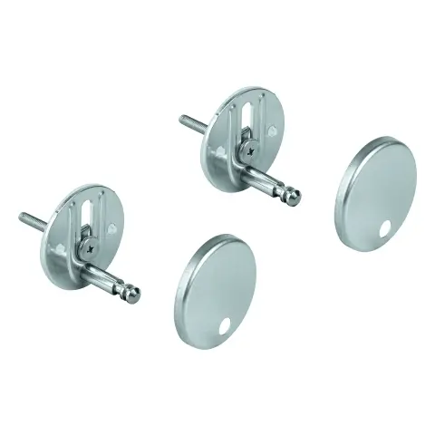 Grohe Befestigungssatz 49529 für Bau Keramik WC-Sitz und Deckel chrom 49529000