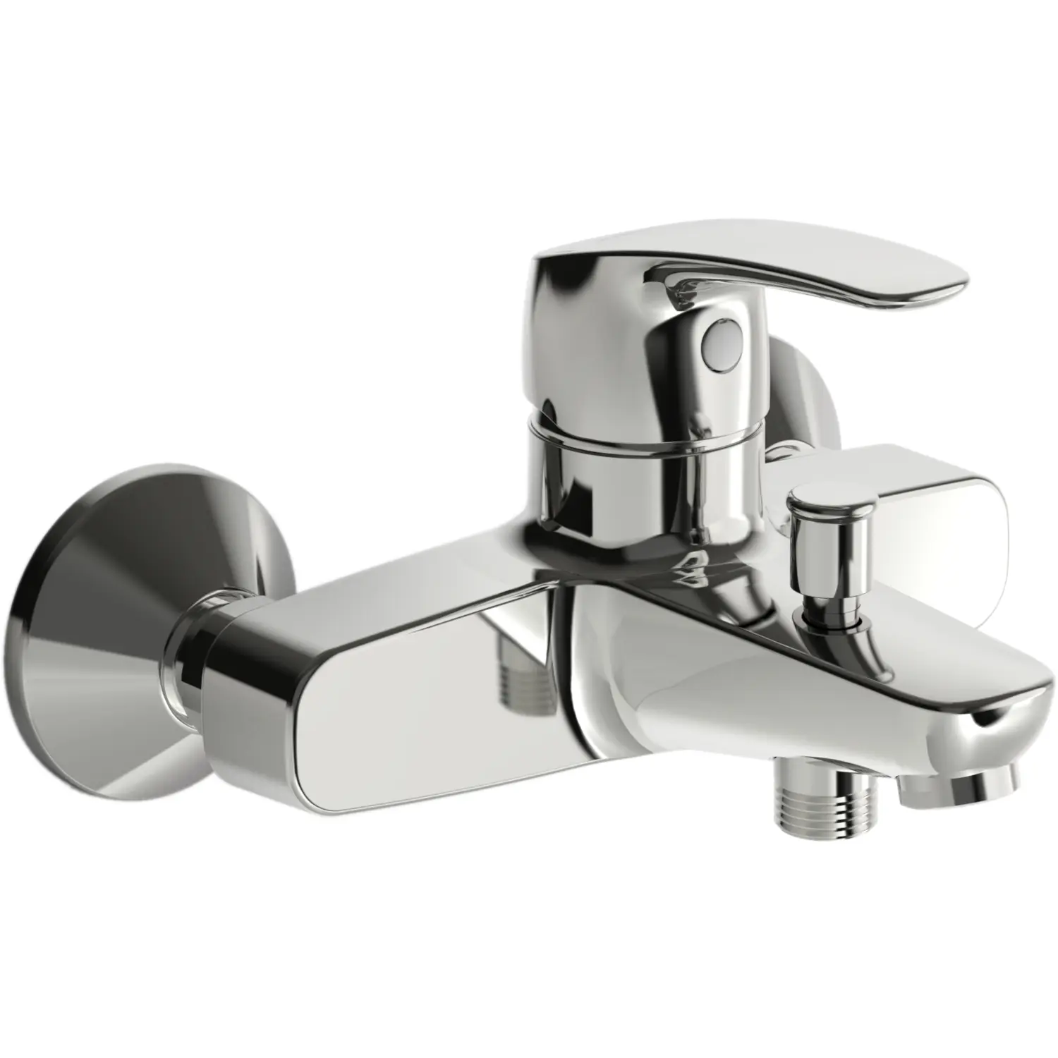 Hansa Einhand-Wannen-Batterie Wandaufbau Hansapinto 4511 verchromt 45112183