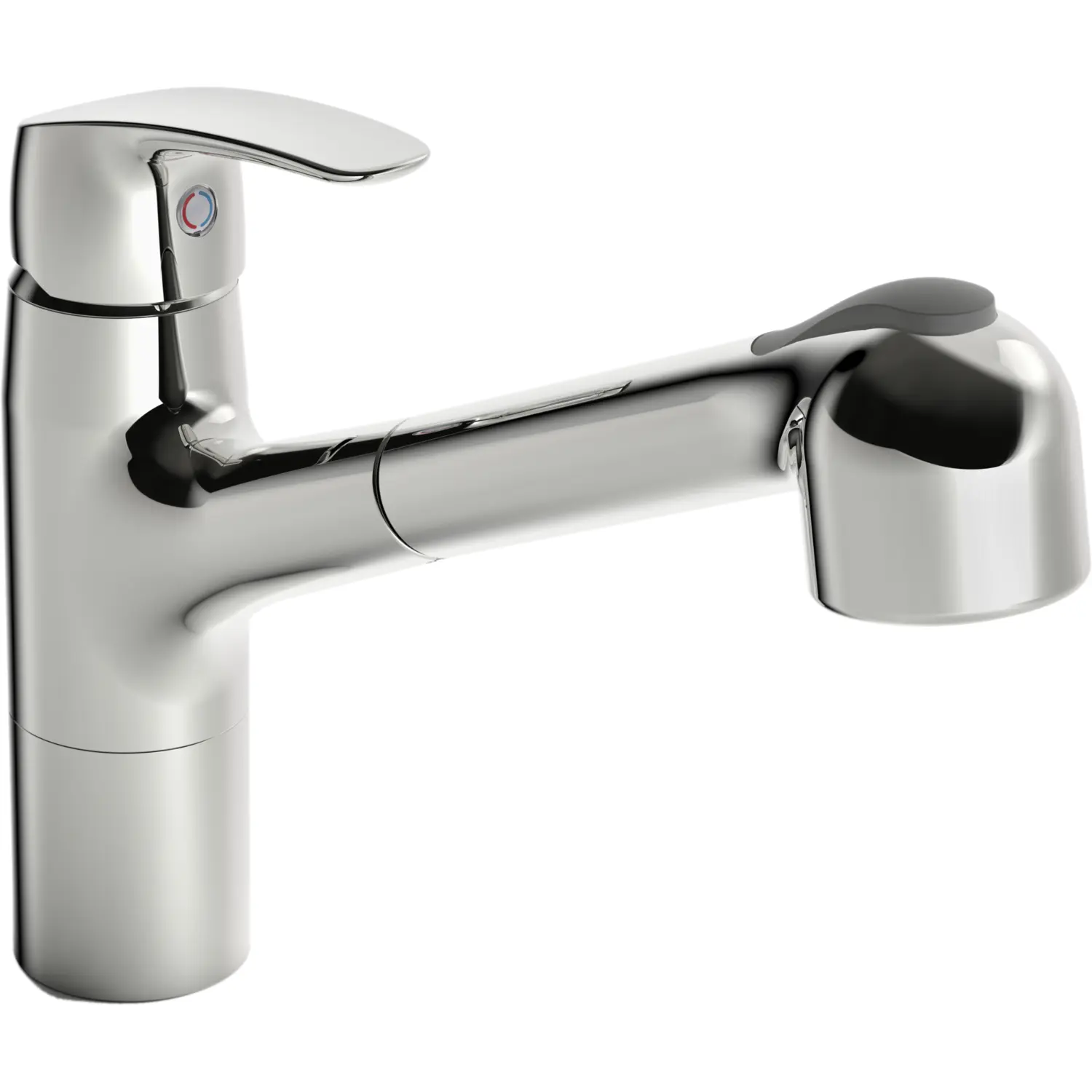 Hansa Spültisch-Einhand-Einlochbatterie Hansapinto 4518, Ausziehbrause verchromt 45182283