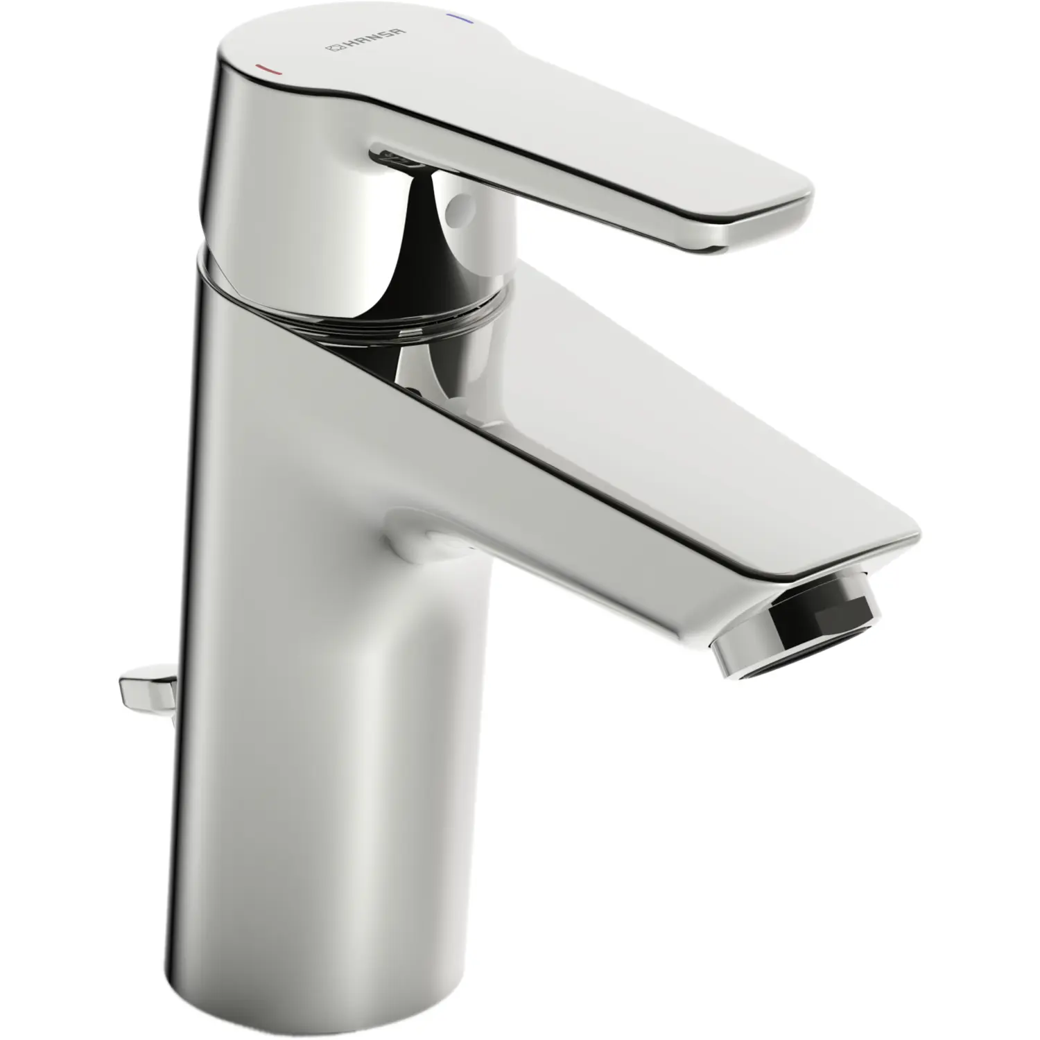 Hansa Waschtisch-Einhand-Einlochbatterie Hansapolo Niederdruck 5153 chrom 51531193