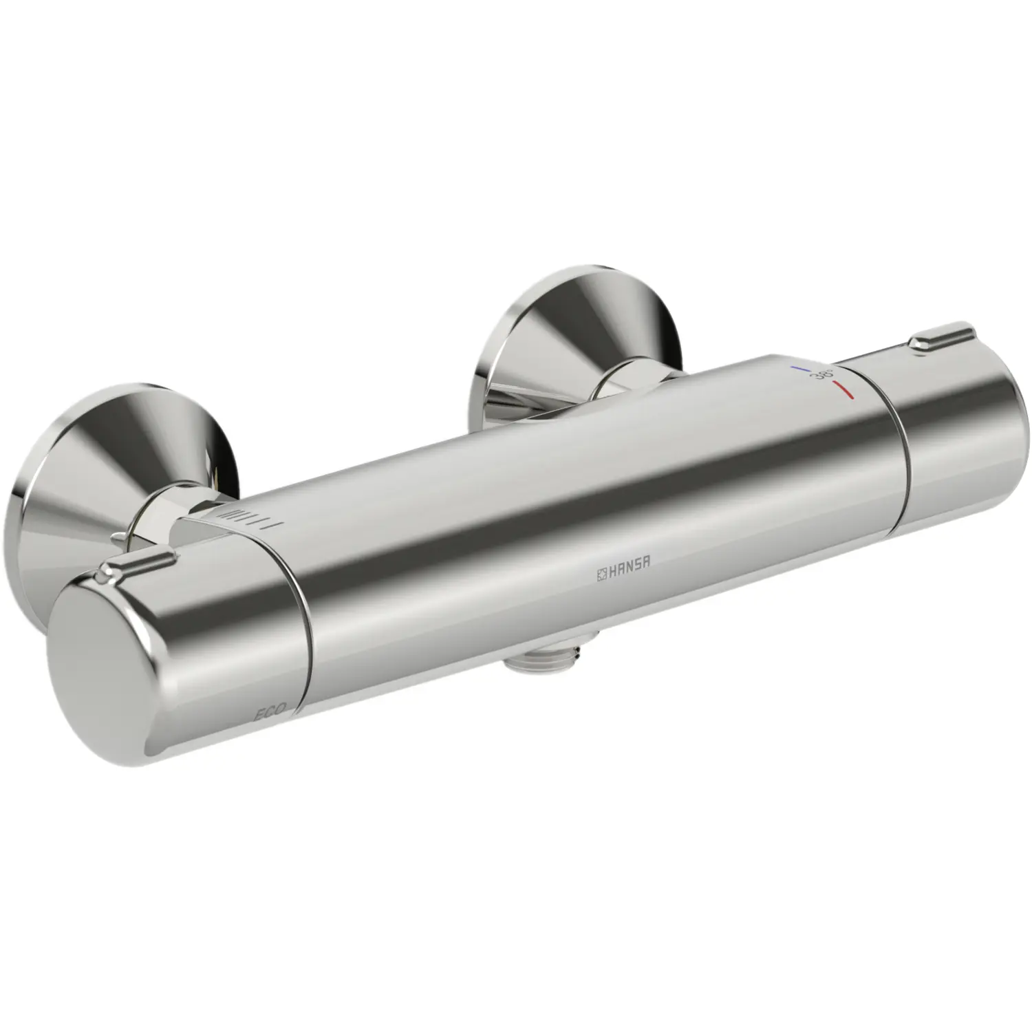 Hansa Brause-Therm.-Batterie für Wandaufbau Hansamicra 5815 2171 verchromt 58152171