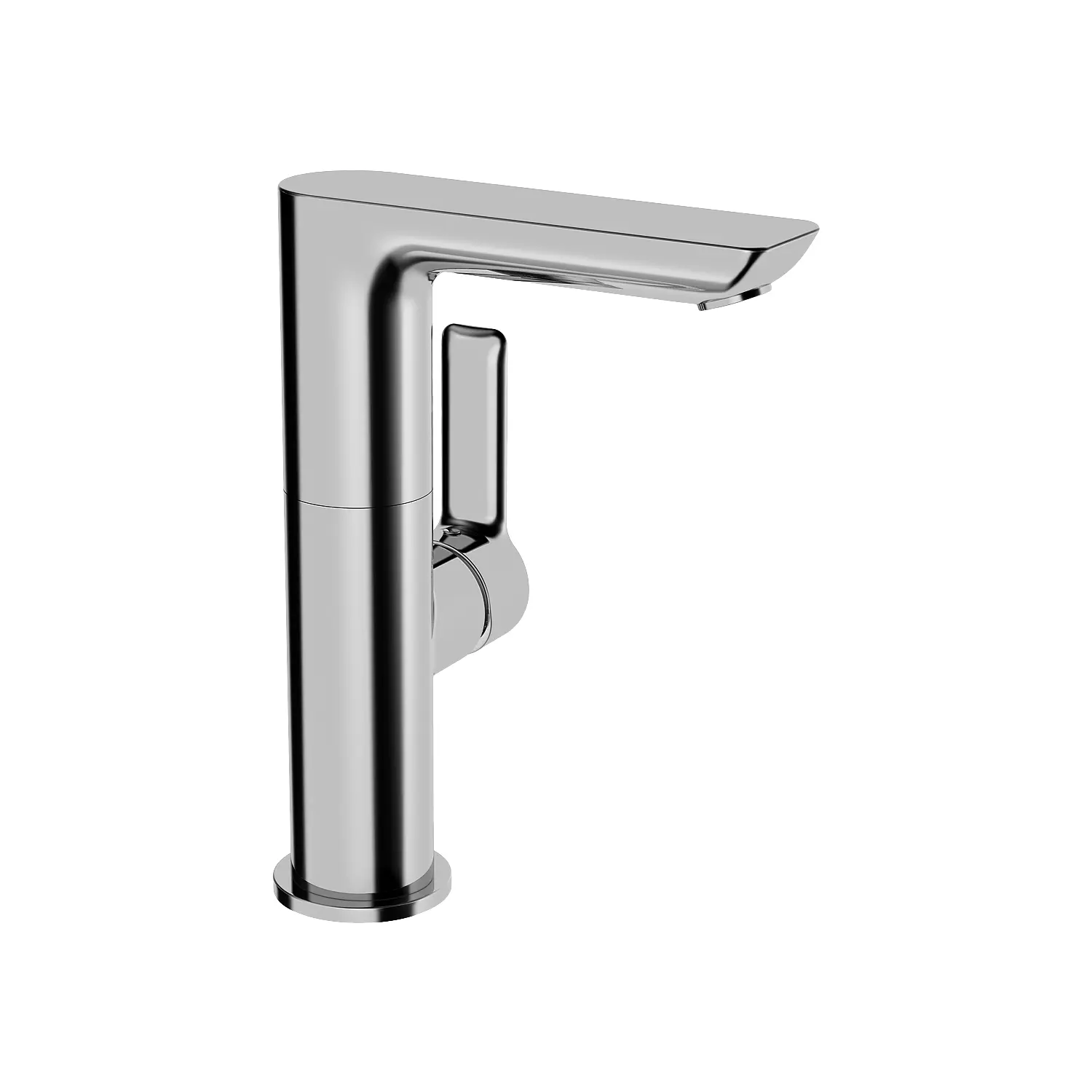 Hansa WT-Einhand-Einlochbatterie Hansaligna 5535 Hebel seitlich bedient chrom 55352203