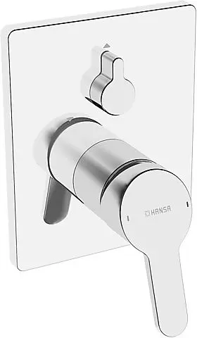 Hansa  Function unit with Decor set Single-Lever bath mixer Hansa prado 8146, chrome-plated 81469073