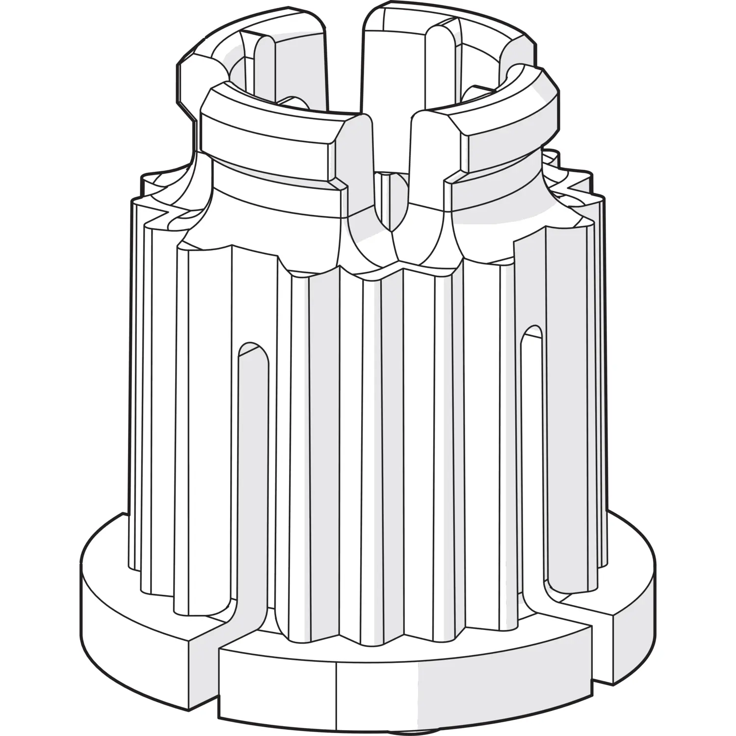 Hansa  Locking bush white 59910235
