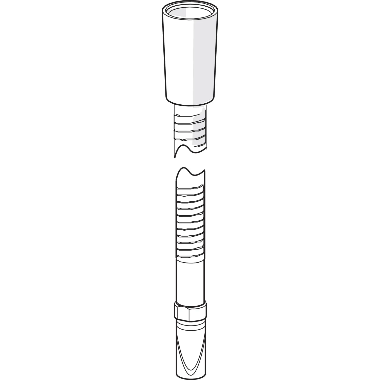 Hansa  Shower hose bath rim 59912281