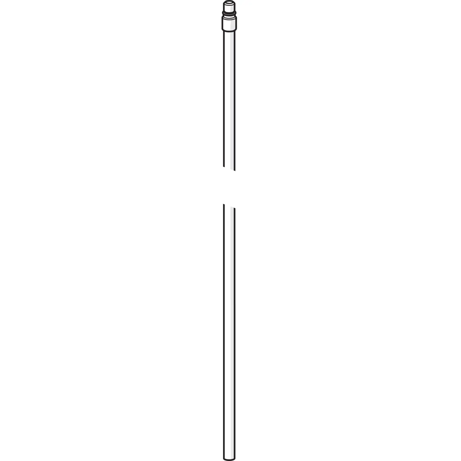 Hansa  Connection  pipe M8 x 1, 560 mm chrome 59912806