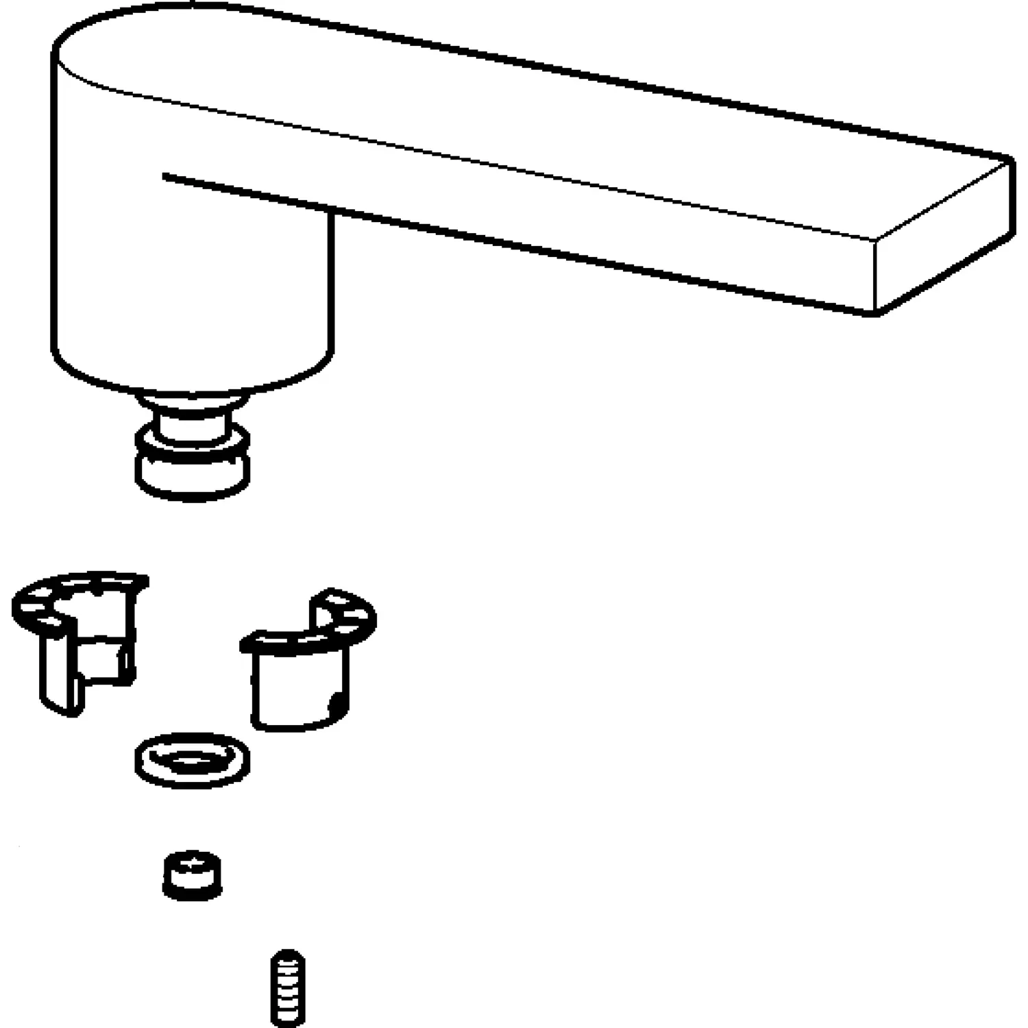 Hansa Schwenkauslauf komplett zu 5714/5715 59913960