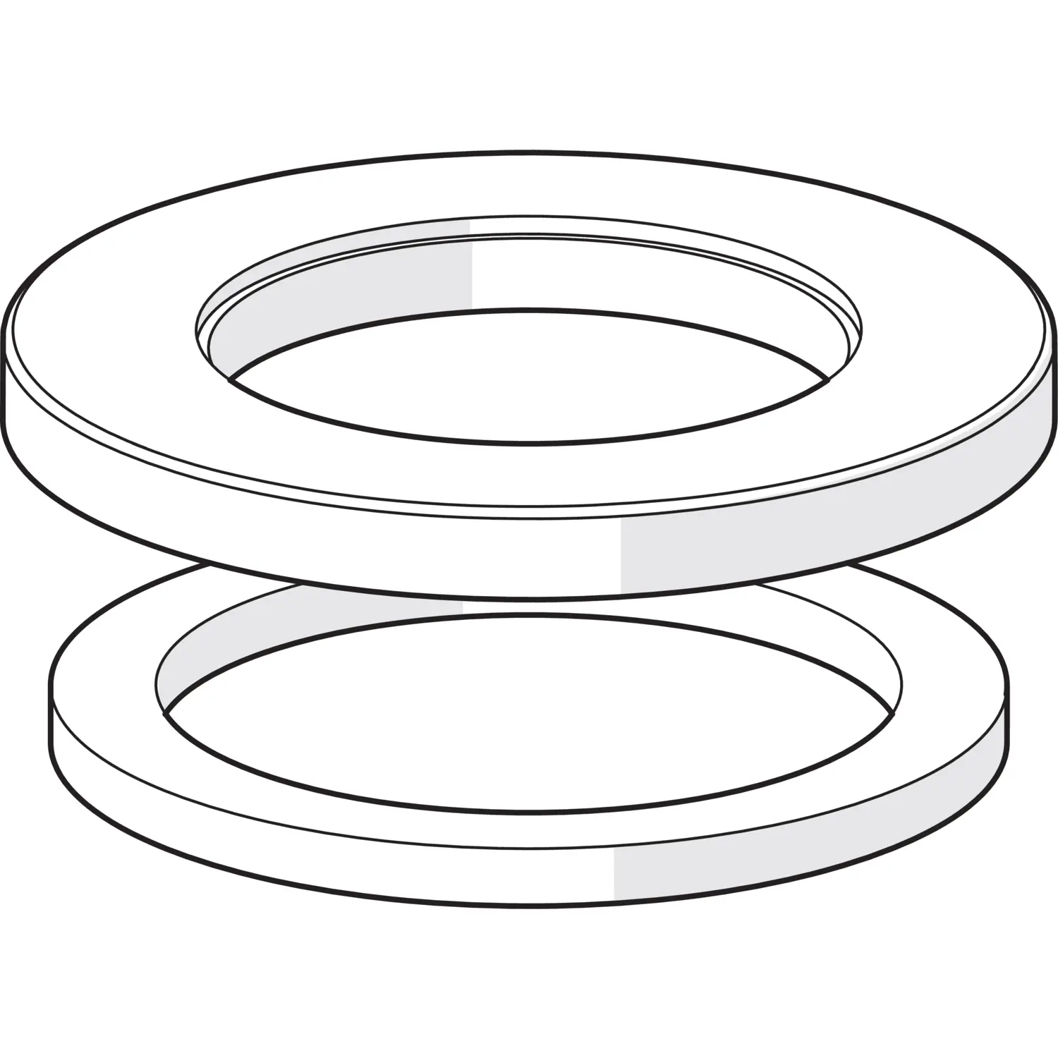 Hansa  Rosette diameter 55 mm chrome complete 59913963