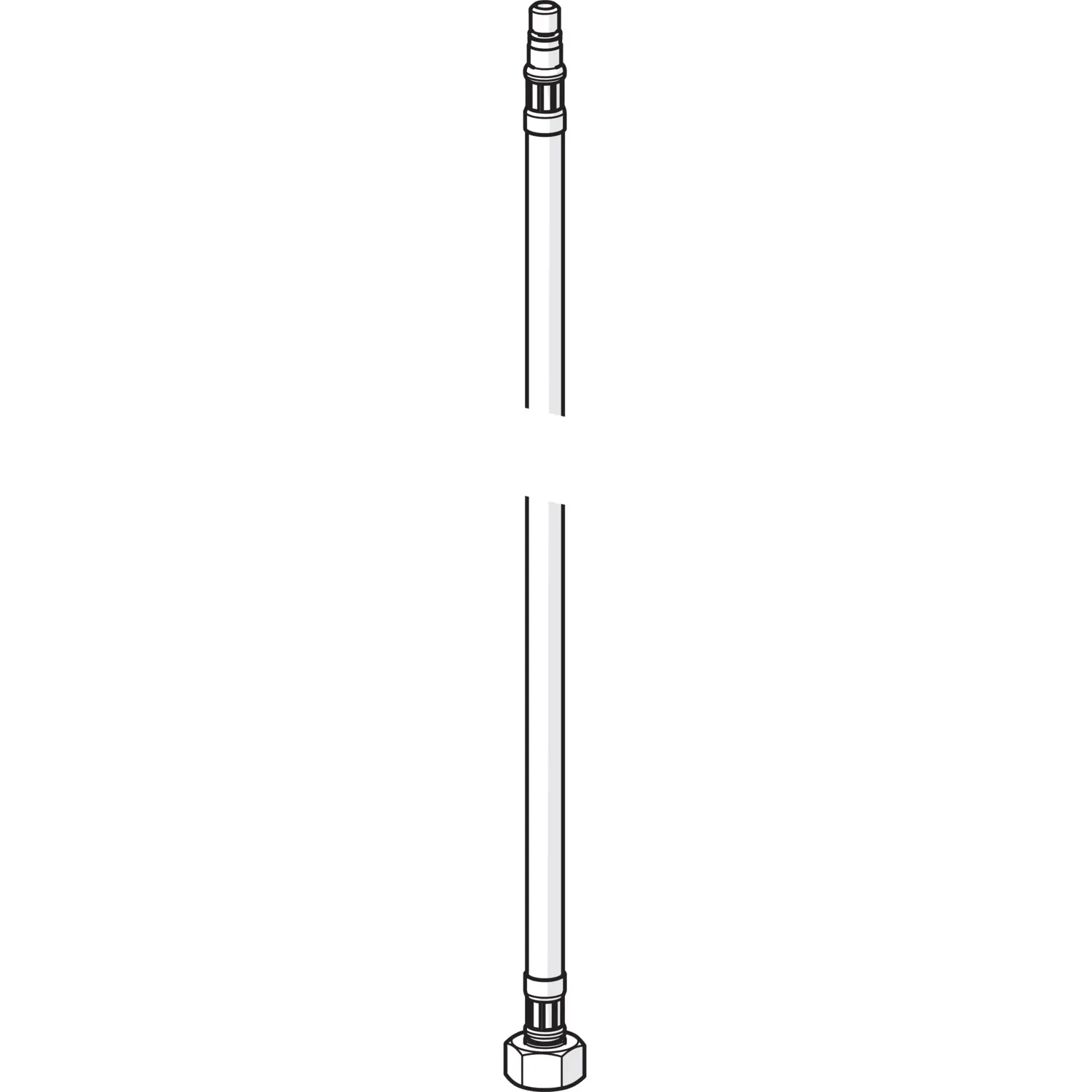 Hansa Druckschlauch M8 x 1 - G3/8, 550 mm 59913969