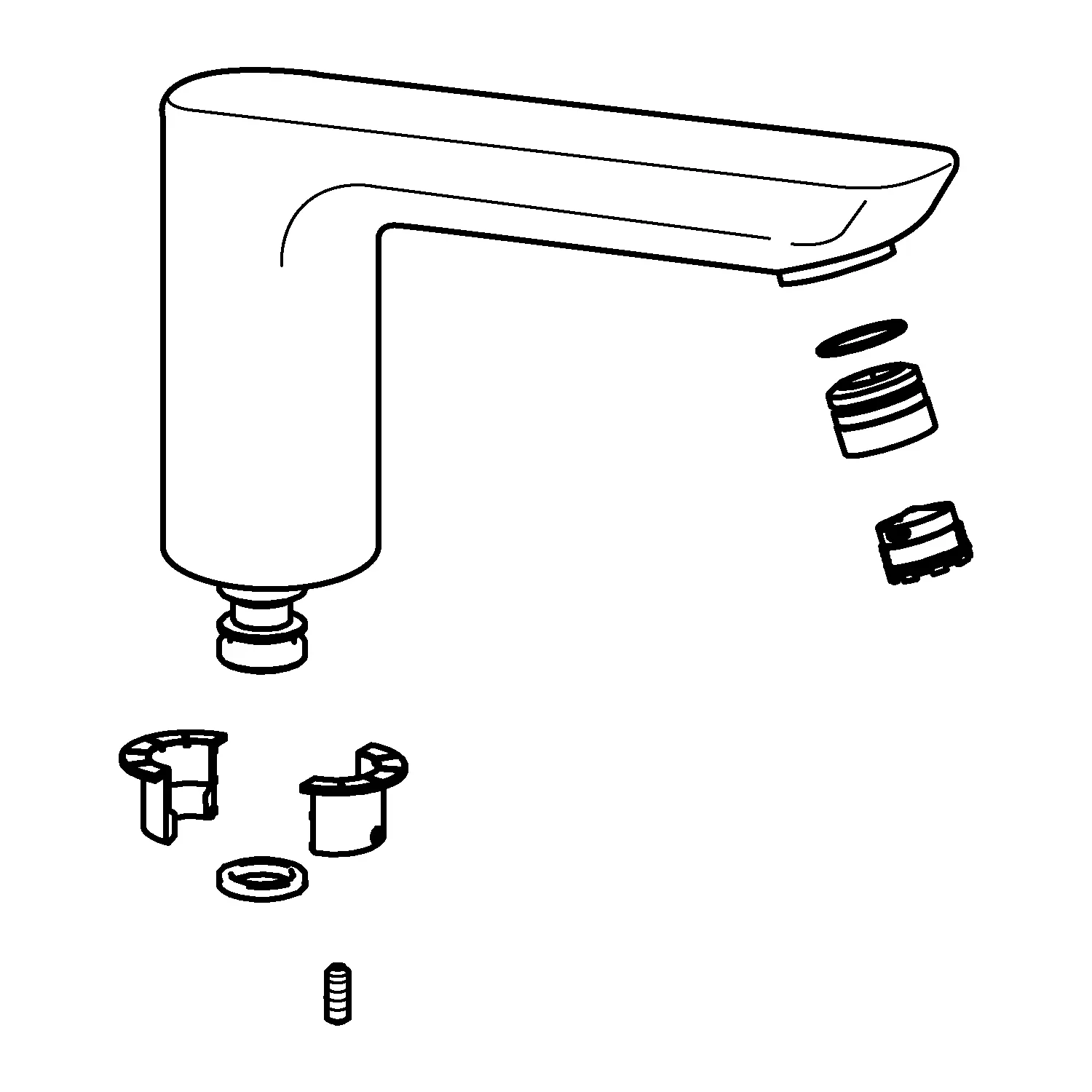 Hansa  Spout Ligna swivel complete 59914023